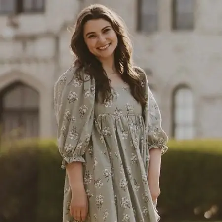 [VERDE OLIVO] Vestido Verde con Mangas Abuchadas