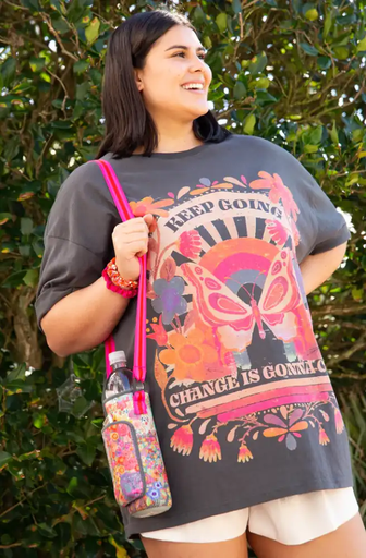 [CZ113] Water Bottle Carrier Pink