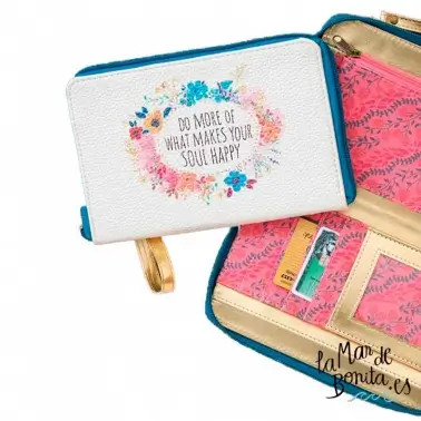 [WLT147] Zip Wristlet Do More Soul Happy