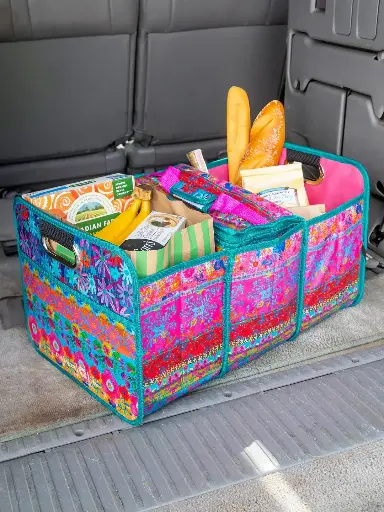 [CAC000084] Car Trunk Organizer Pink Border