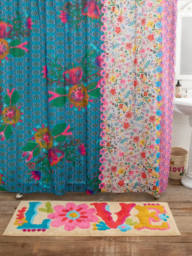 [BMAT000020] Bath Mat Runner Love