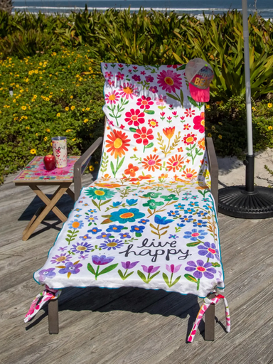 [BTWL000100] Beach Chair Towel & Tote Live