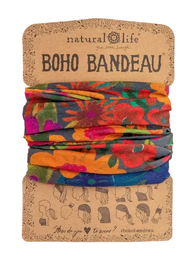 [BBW303] Bandeau bohemio rojo y blanco