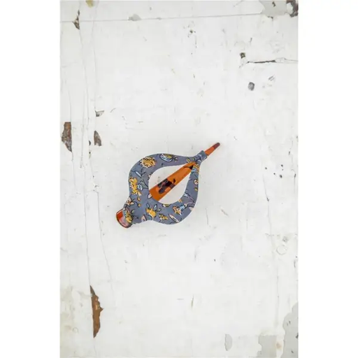 [HCL144]  Clip bohemio azul amarillo