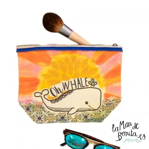 [BAG391] Canvas Pouch Whale