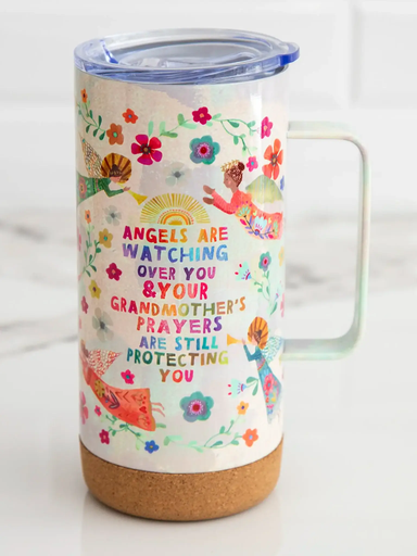 [WB000037] Cork Coffee Tumbler Angels