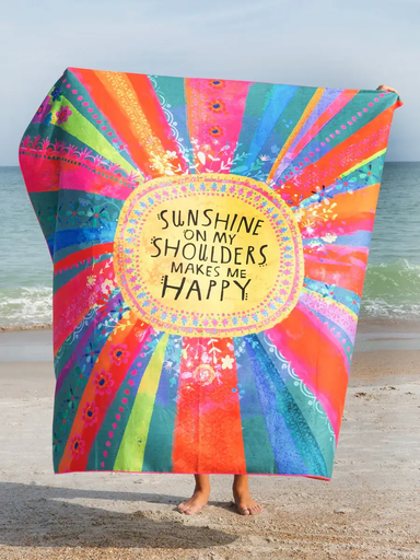 [BTWL000052] Toalla Doble sol en la playa Reversible