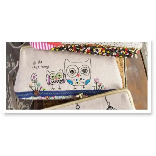 [WLT073] Monedero Pulsera bordado Buho Lover