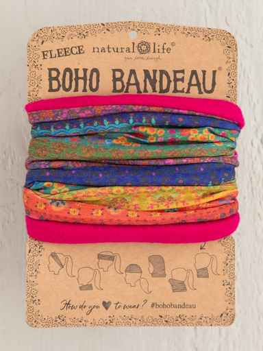 [BBW000101] Fleece Boho Bandeau Rainbow