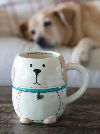 [MUG242] Folk Critter Mug Dog