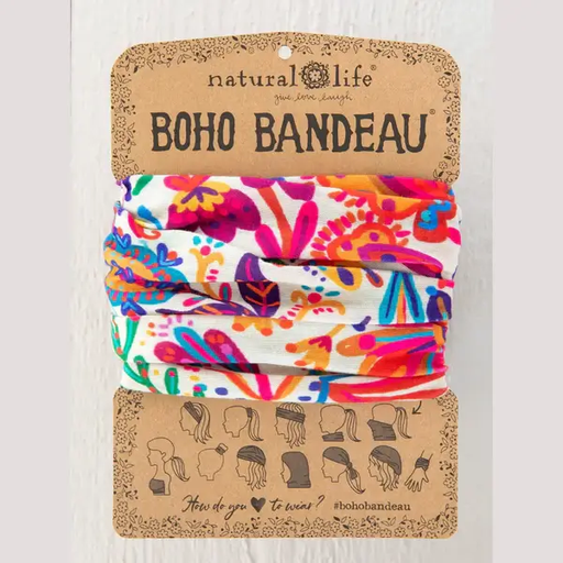 [BBW000170] Full Boho Bandeau Headband Floral Border