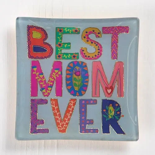 [GLST048] Glass Trays Best Mom