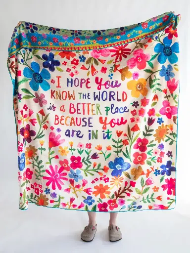 [BLKT000091] Manta acogedora Rev Un mundo mejor