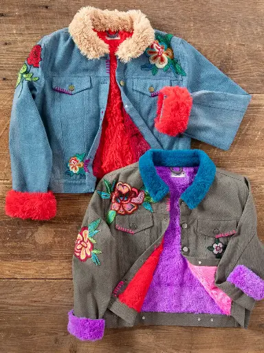 [JCKT000056] Tara Embellished Jacket S Denim