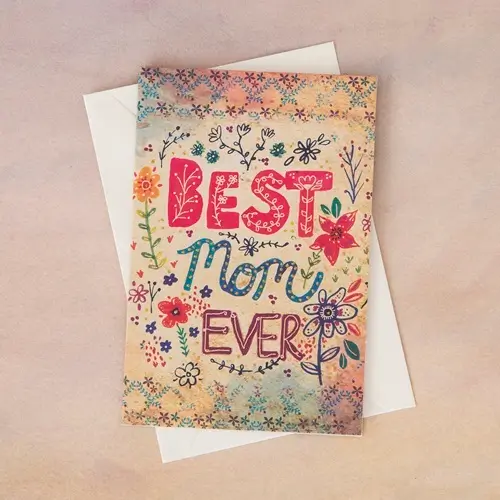 [CARD048] Greeting Card Best Mom Ever