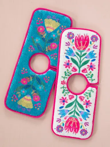 [KTT000202] Reversible Sink Mate Turq Flor