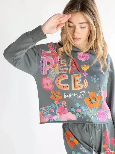 [SWTR000652] Life is a Canvas Hoodie L