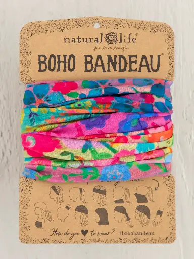 [BBW000150] Boho Bandeau Rainbow Floral