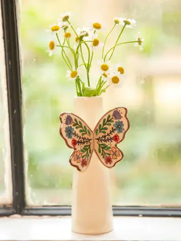 [VASE000036] Butterfly Bud Vase Butterli