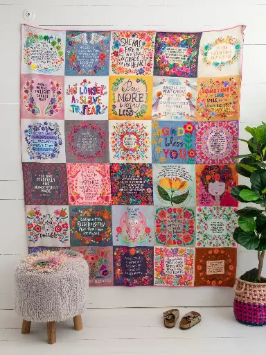 [BLKT218] XL Cozy Blanket Chirp Scripture