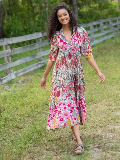 [LHDRS001824] Rebecca Dress XXL Pink Vintage