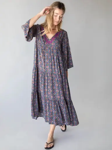 [LHDRS002668] Charlotte Maxi Dress XL Slate