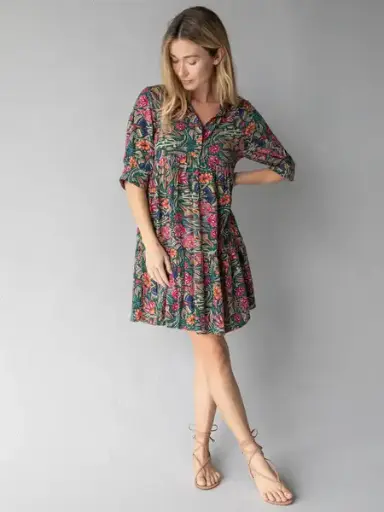 [LHDRS002654] Vestido Becca corto M verde