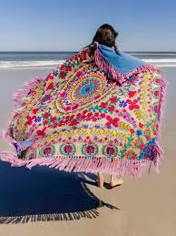 [BTWL000131] SHABANA TOWEL XL INDIA CREAM
