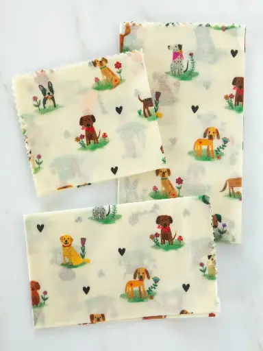 [KTT000190] Juego de envolturas de cera de abeja para perros