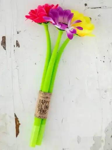 [PEN014] Bolígrafos de flores felices