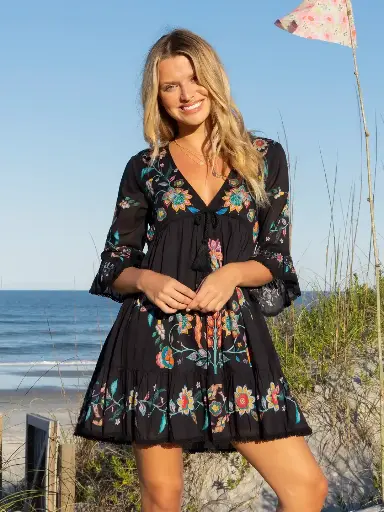 [LHDRS003172] Vestido Capri Negro Medium