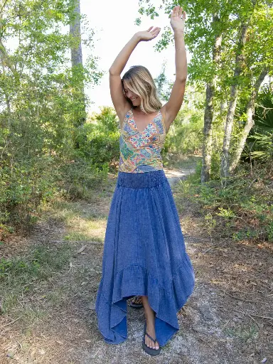 [SKRT000741] Falda Midi Vive Libre S