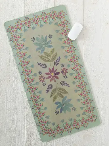 [DSK000063] Tapete Mouse Pad Escritorio Crema