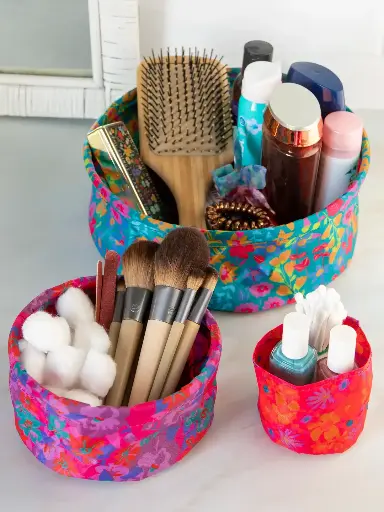 [BSKT000025] Zafacón flores 3 en uno