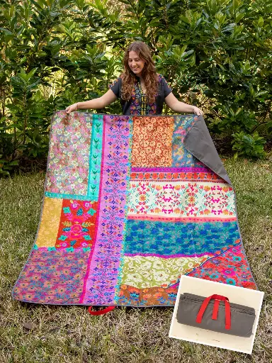 [CBLK005] Manta para Picnic Impermeable Colorea Tu vida