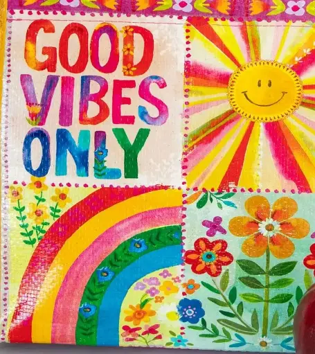 [GBAG000204] Happy Bag Crema Buenas Vibras