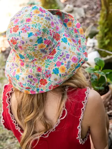 [HAT000098] Sombrero Bucket de sol en arcoiris