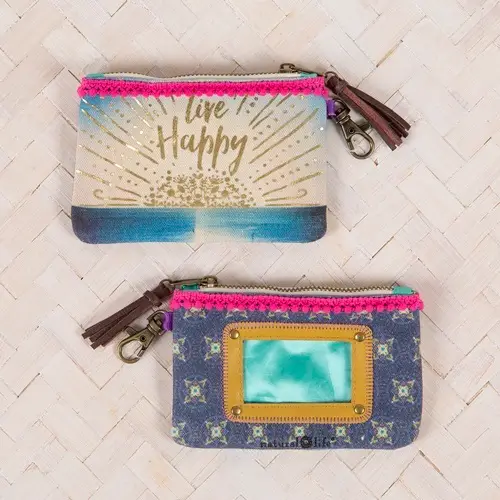 [CPRS122] Indi Blue ID Pouch Live Happy