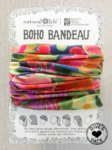 [BBW000182] Bandana Boho Rosada Jardin floral