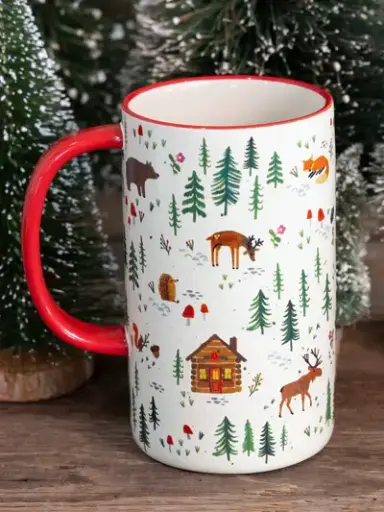 [MUG000154] TAZA DE LA COMODIDAD LATTE NAVIDAD