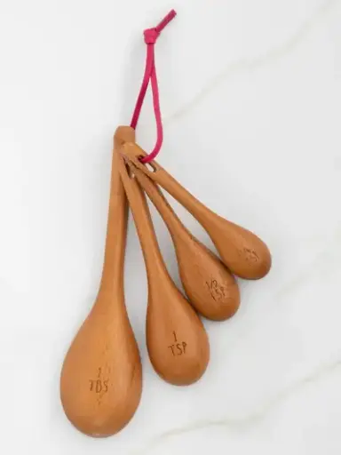 [KTT000104] Cucharitas medidoras en madera Handpainted