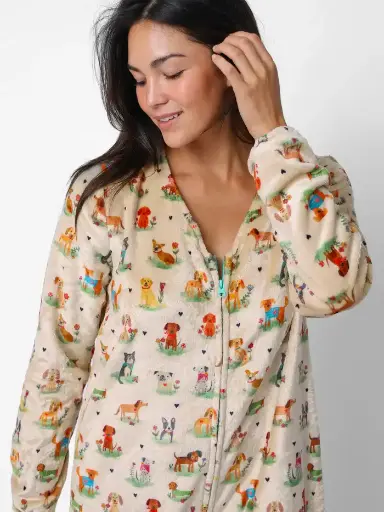 [PJS0000237] Onesie Pijama Enteriza Perritos Small
