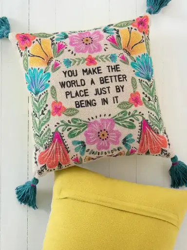 [PLW000151]  Cojin almohada Haces del Mundo un Mejor