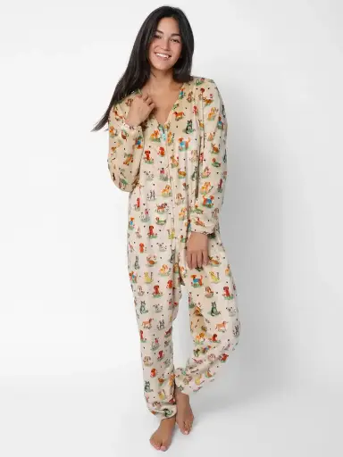 [PJS000238] Pijama Onesie M Perrito Amarillo