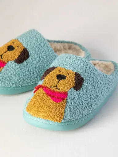 [MAS000089] Pantunflas L 9/10 Perrito azul