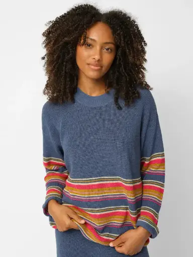 [PJS000213] Lounge Set M Azul claro knitted