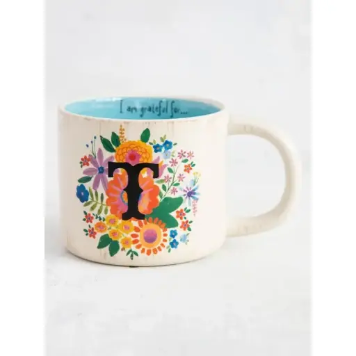[MUG423] Initial Mug Flower T