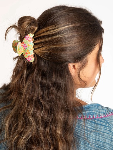 [HCL000071] Gancho para pelo Floral  L M S 