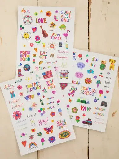 [STCK000014] Pagina de Stickers Vive Feliz