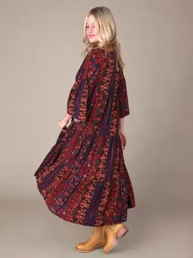 [LHDRS003548] Vestido Charlote Maxi Tropical XXL